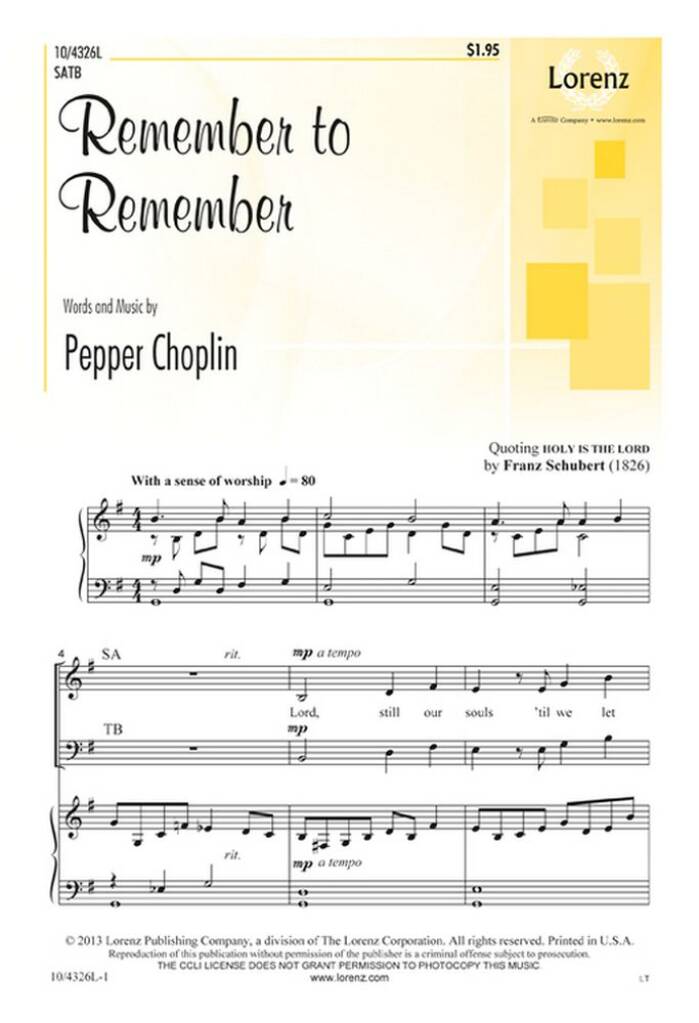 Remember To Remember